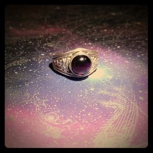 Size 6 Amethyst Ring 925 Sterling Silver